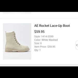 White combat boots- New without tags.